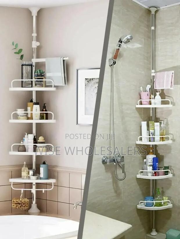 4 Tier Adjustable Telescopic Multi-corner Shelf Organiser••°