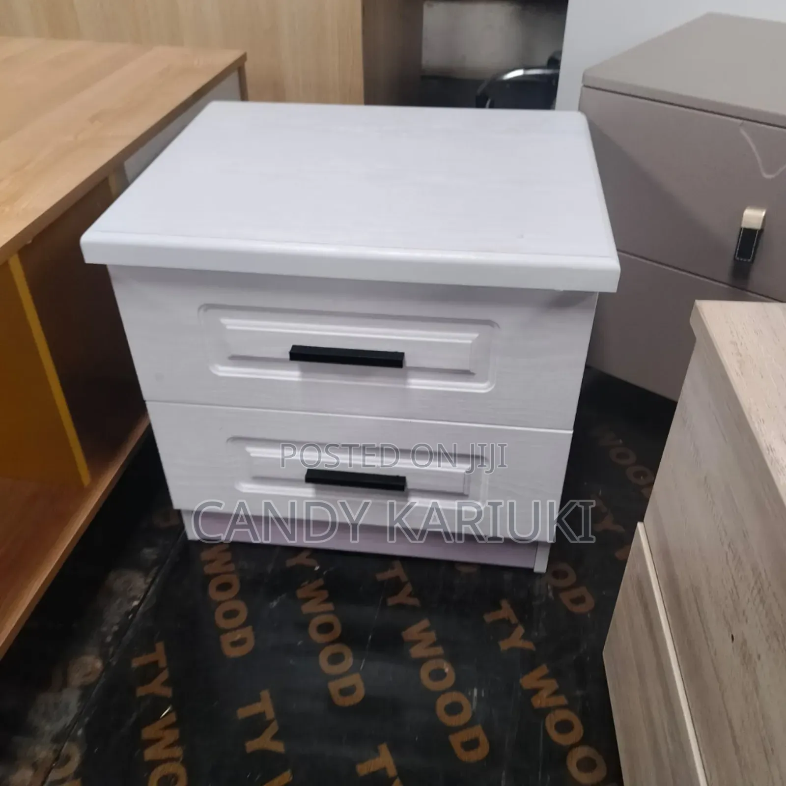 Classy White Bedside Drawers