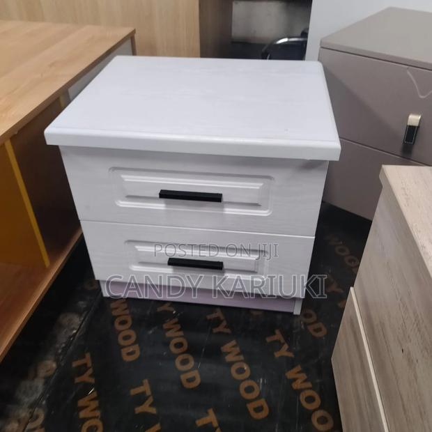 Classy White Bedside Drawers