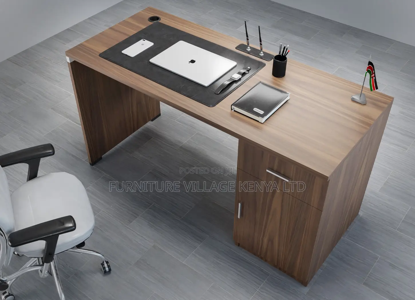 Standard Office Desk- Walnut (DG 1406)
