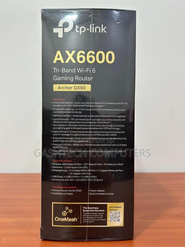 Tp-Link Gaming Router Tp-Link Ax6600 Wifi 6 *Tl-Archer Gx90 - thumbnail 4