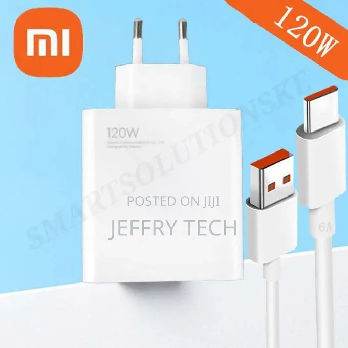 XIAOMI 120W Turbo Charger With 6A USB-C Cable