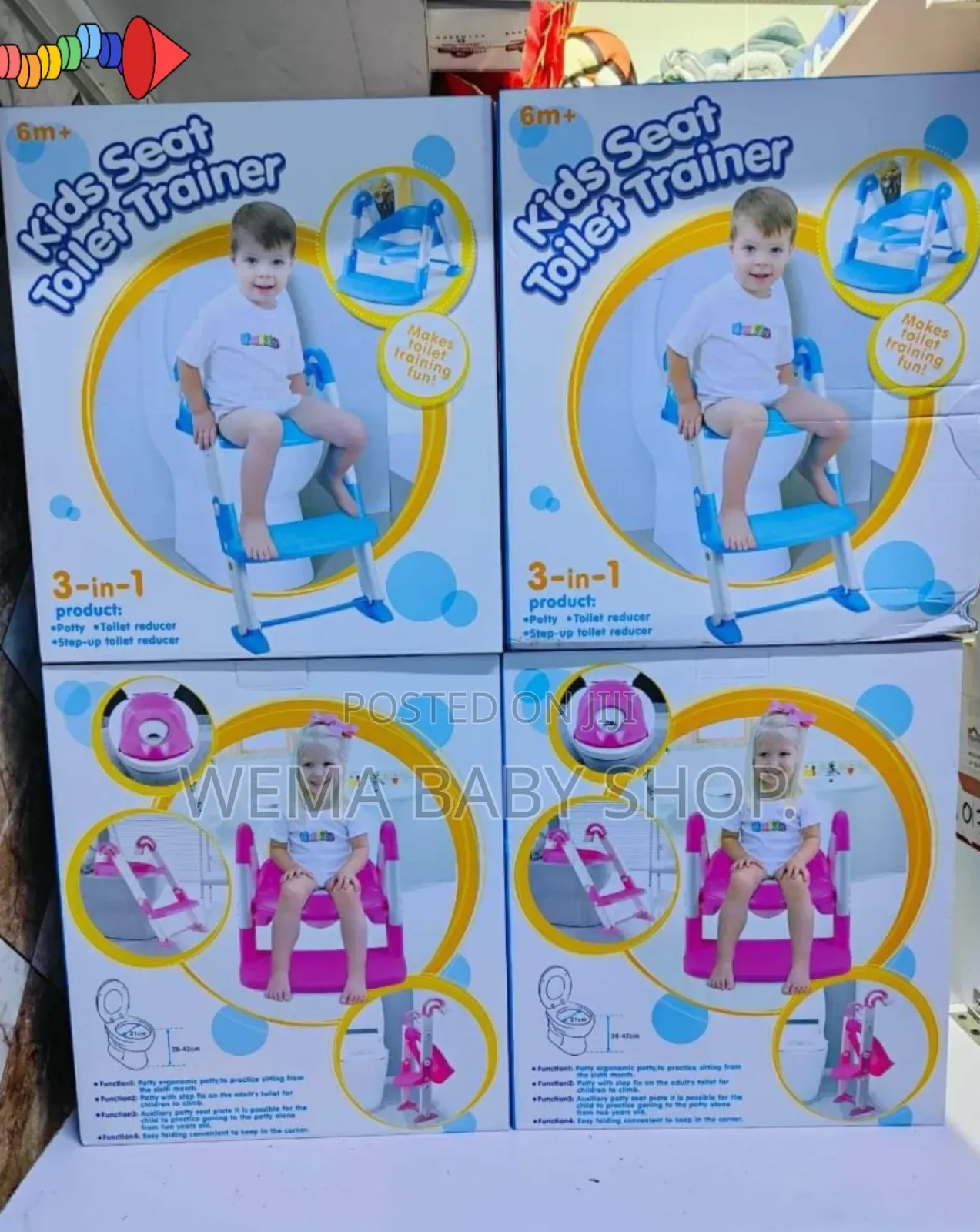 3 in 1 Baby Toilet Ladder/Potty