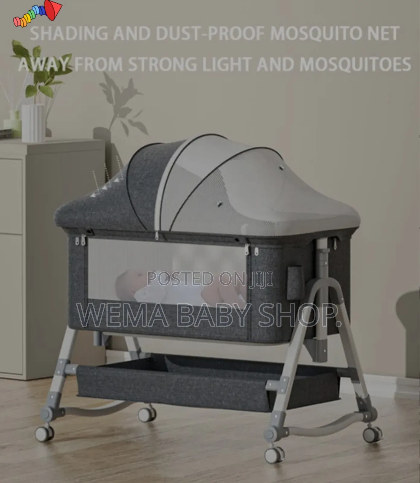Baby Co Sleeper/Bedside Crib With Rocking System