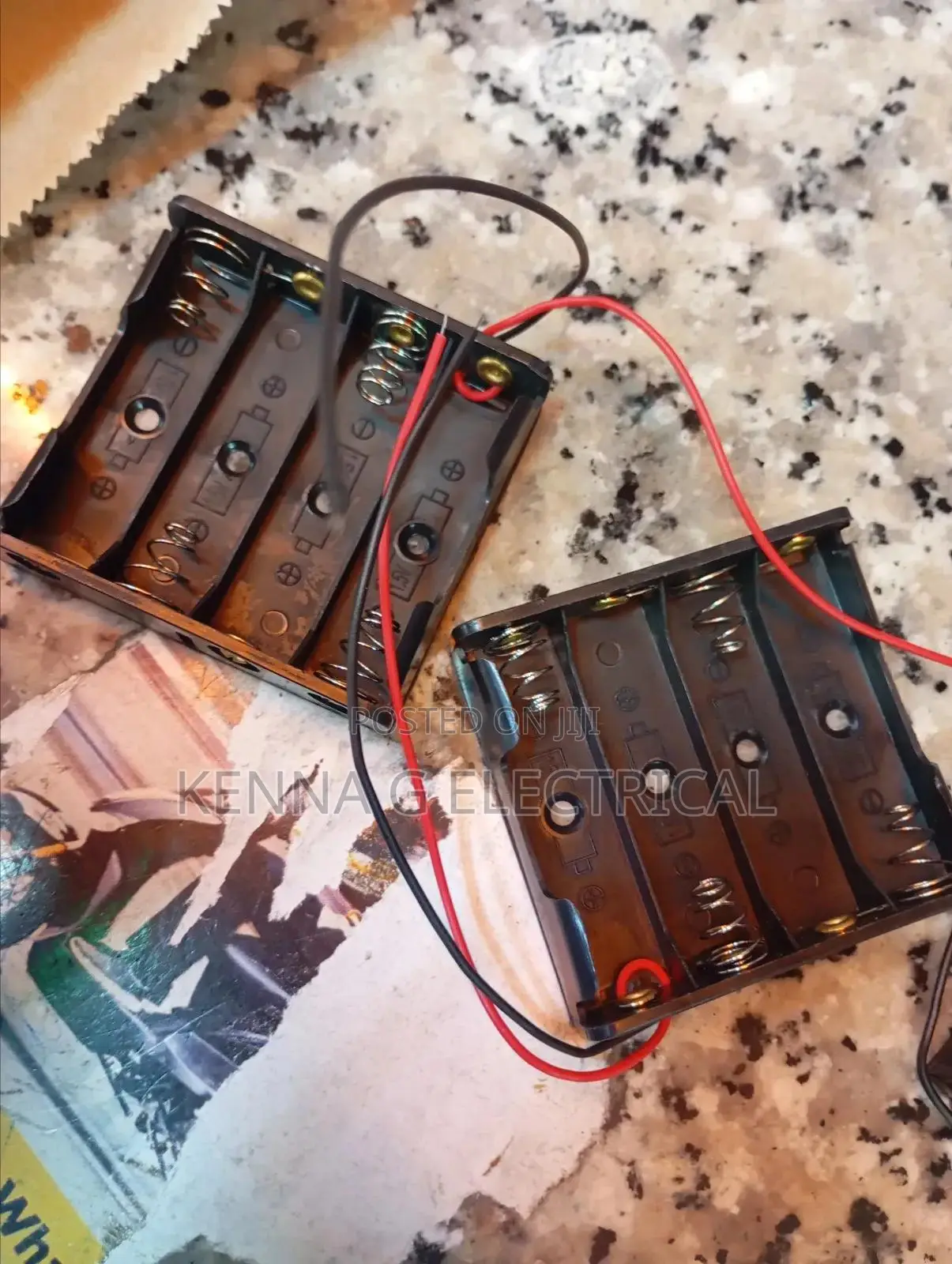 4 Slots Battery Holder Plastic Case