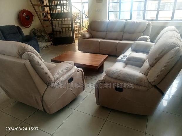Seven Seater King Size Recliner Sofas - thumbnail 3