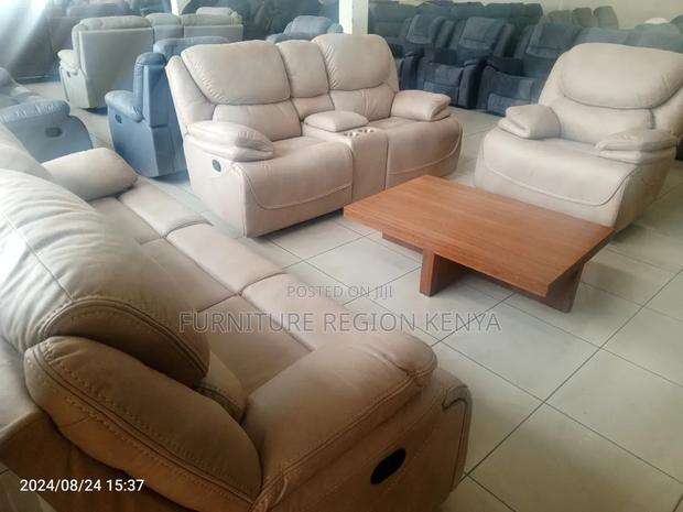 Seven Seater King Size Recliner Sofas - main view