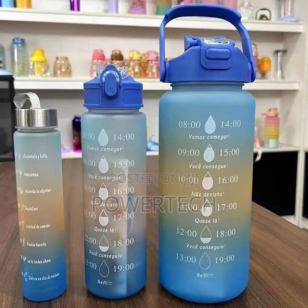 3in1 Motivational Water Bottle;!
