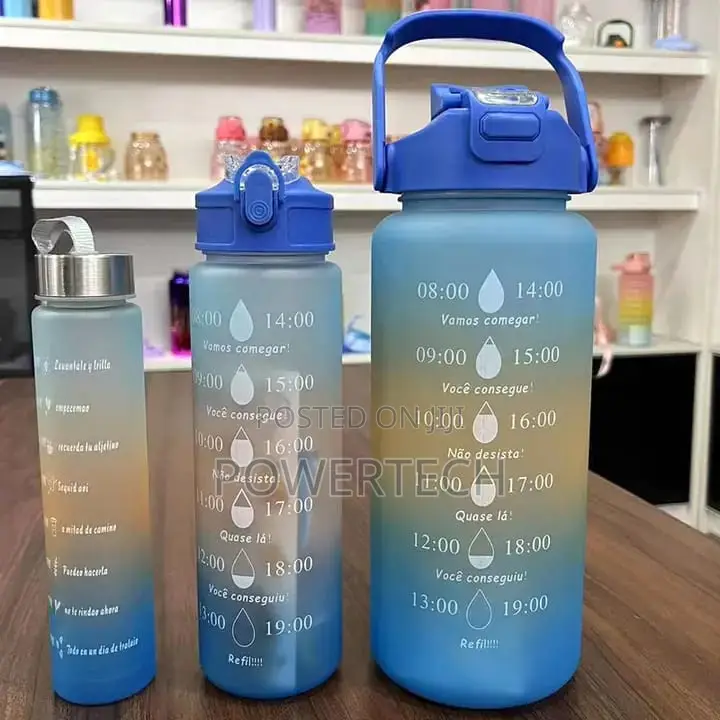 3in1 Motivational Water Bottle;!