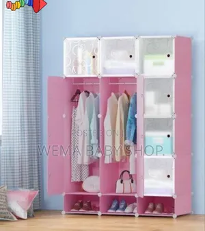 Hard Semi Permanent Plastic Wardrobes With Inbuilt Shoe Rack
