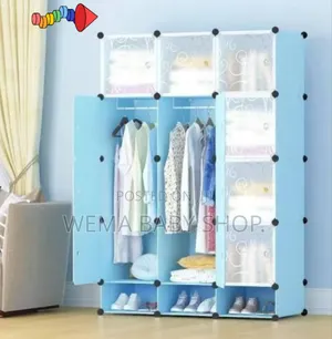Hard Semi Permanent Plastic Wardrobes With Inbuilt Shoe Rack