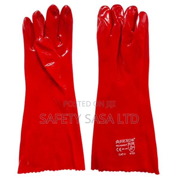 Red Knight Indudtrial Pvc Gloves - main view