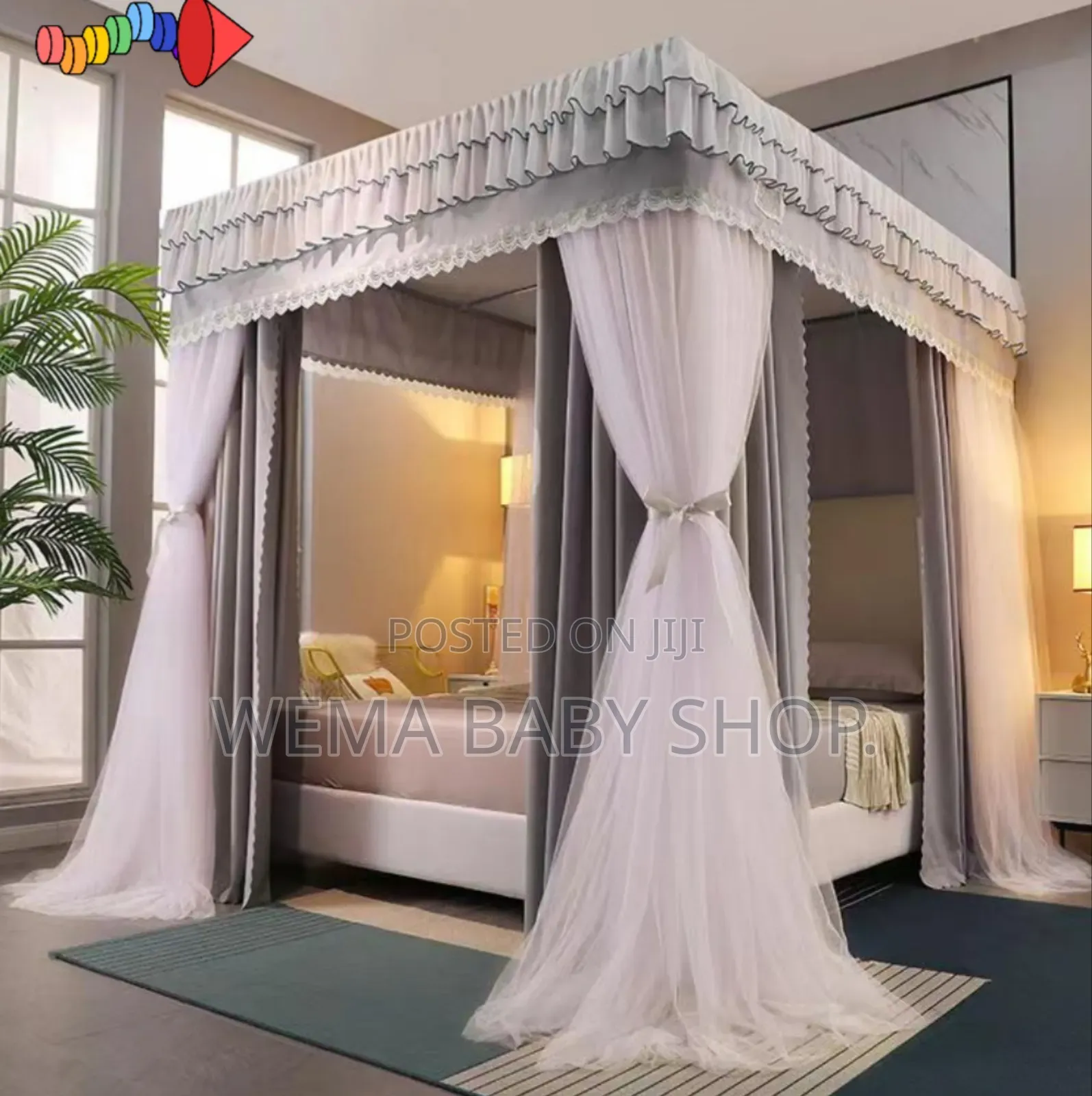 Quality Heavy Duty 4 Stand Decorative Mosquito Nets