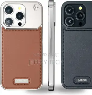 Aluminum Alloy Leather Case for iPhone 15 Pro,Slim Fit Metal
