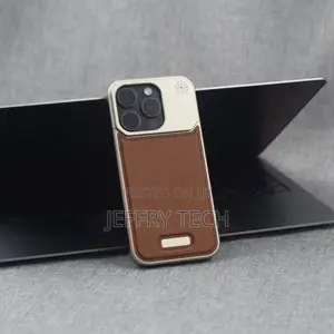 Metal Titanium Leather Magsafe Case for iPhone 13 Pro Max