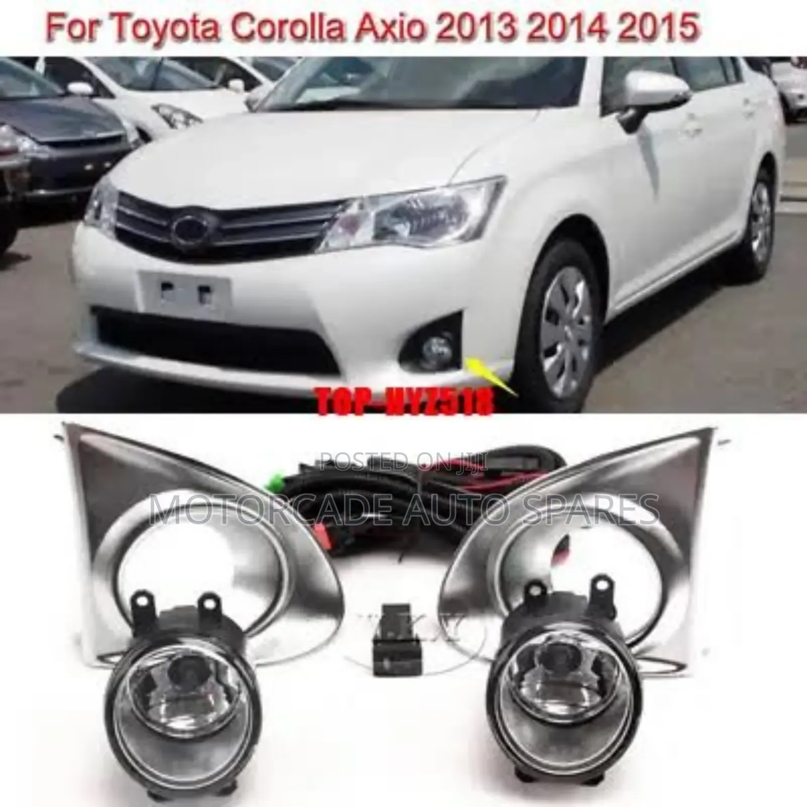 Toyota Fielder 2012-2014 Fog Lights Set Chrome