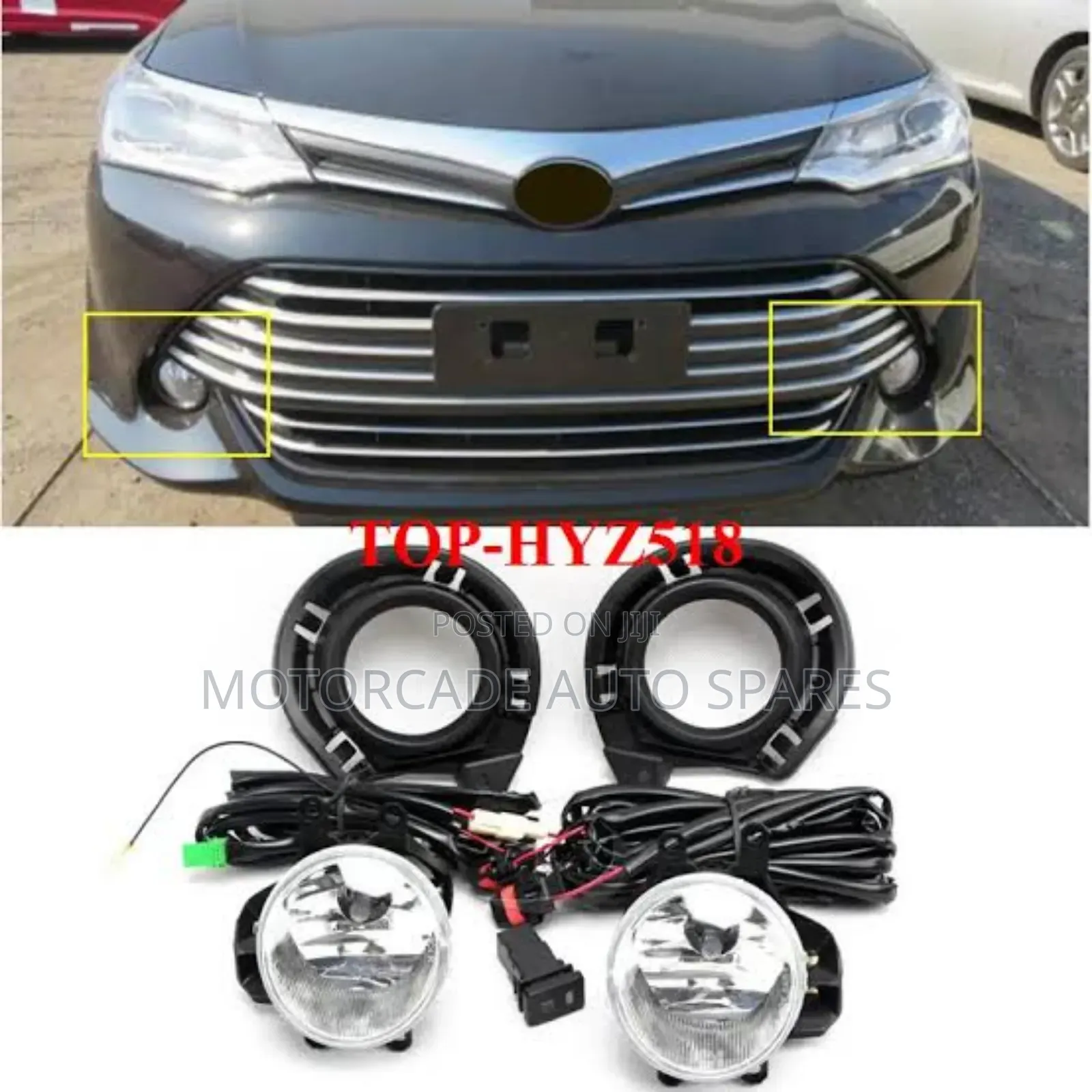 Toyota Fielder Axio 2015-2016 Fog Lights Set