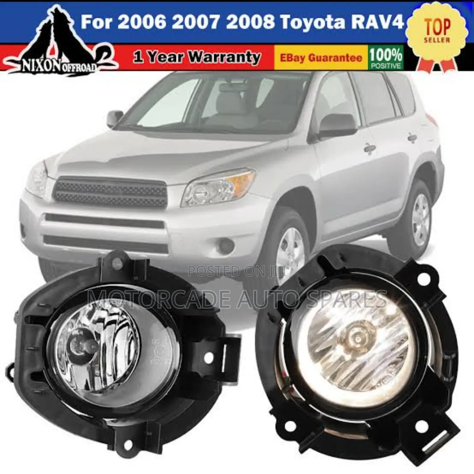 Toyota RAV4 2006-2007 Fog Lights Set