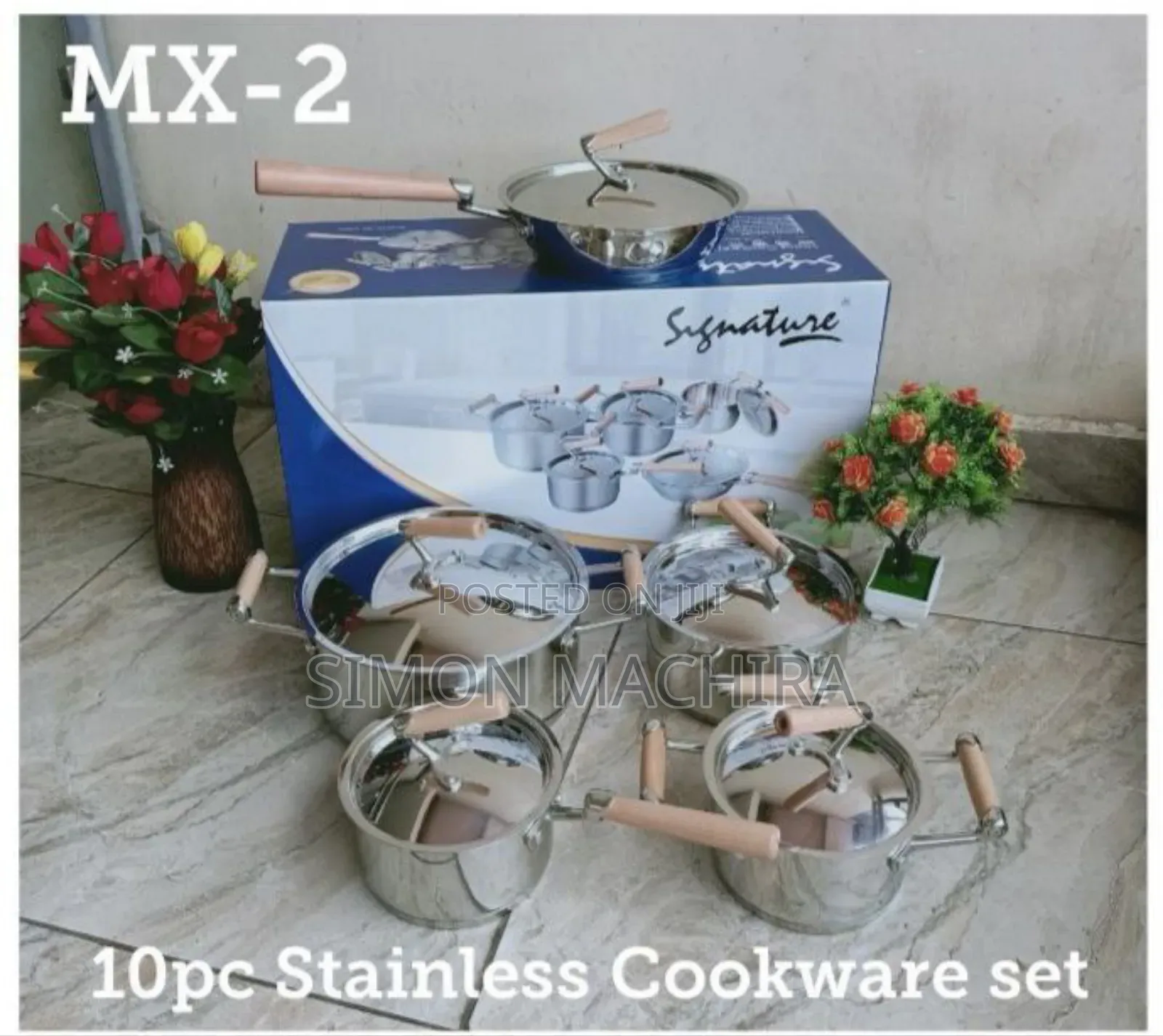 10pcs Induction Base Stainless Steel Cookware