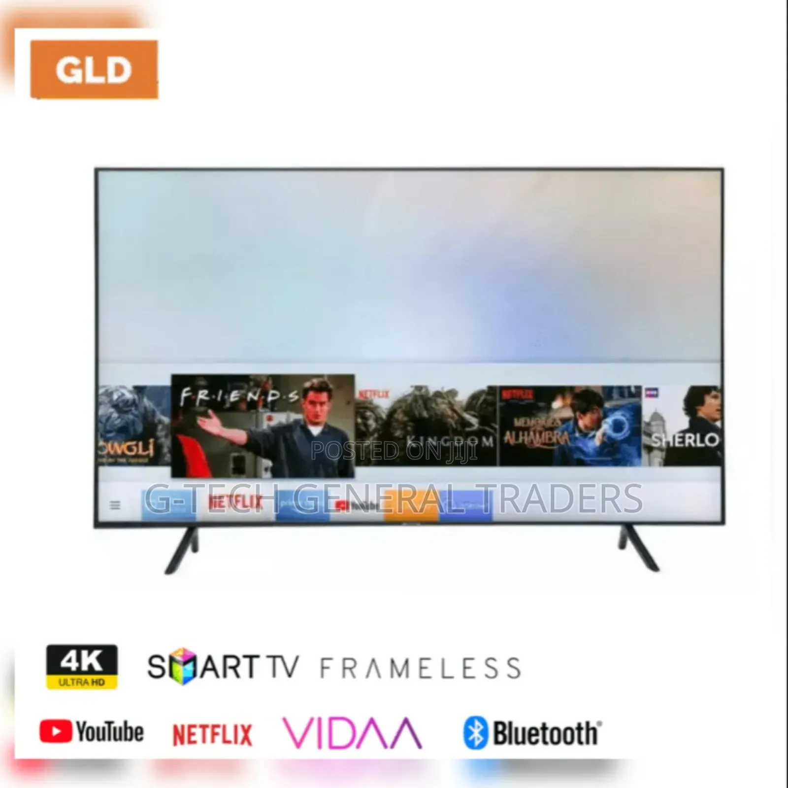 Tvs!Gld 55inch Smart Android Netflix, Youtube Free Channels