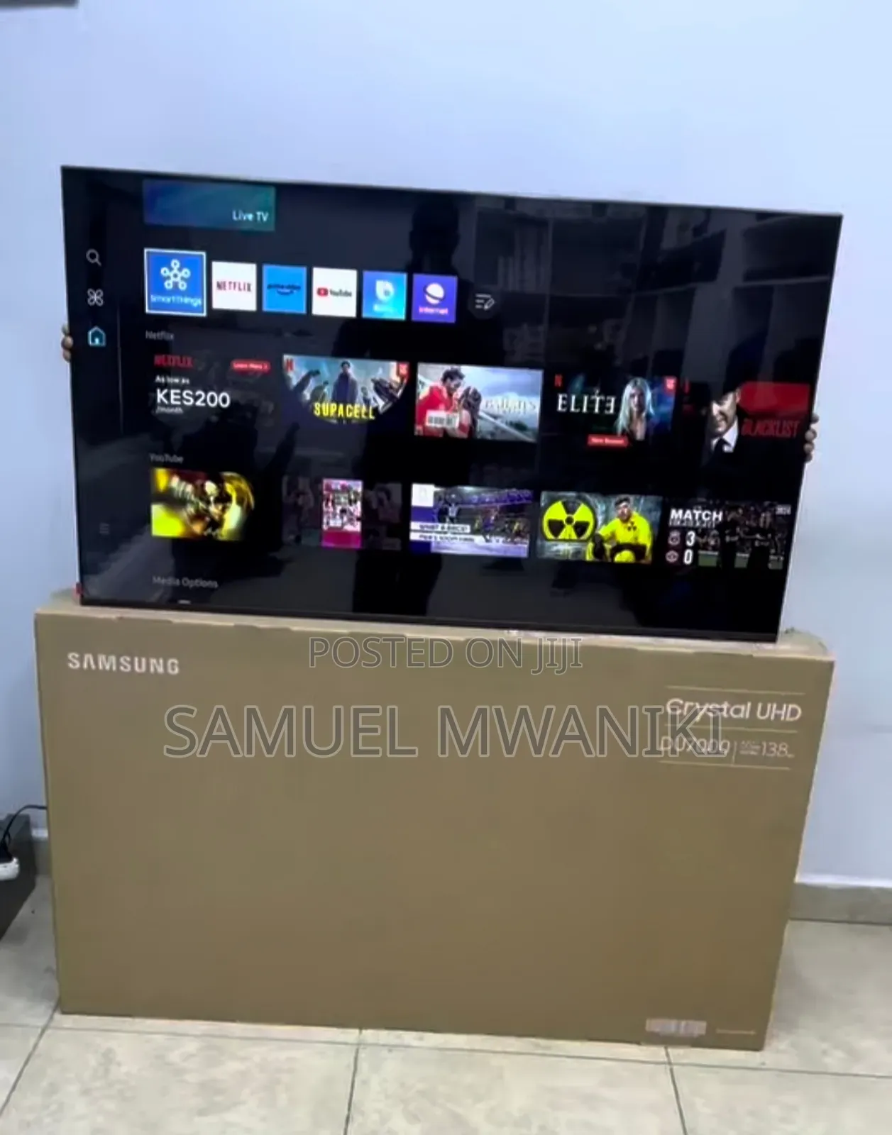 Samsung 55" Du7000 Crystal Uhd Smart Tv Latest Model