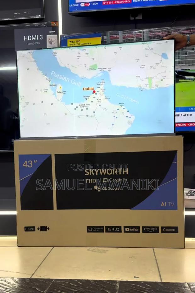 Skyworth 43" Google Smart Tv Bluetooth, Netflix, Youtube - thumbnail 3
