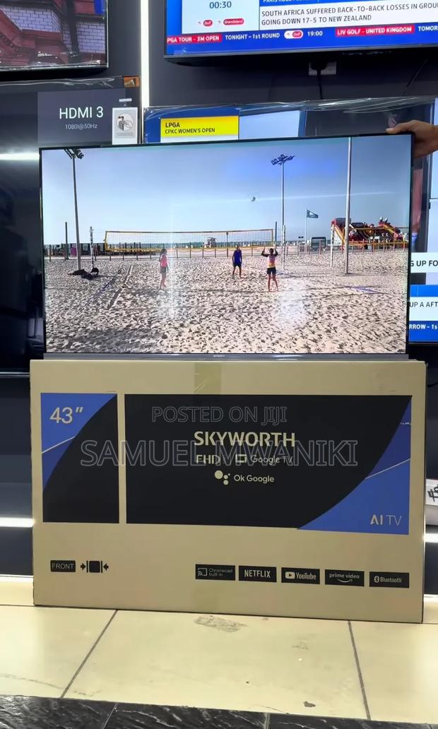 Skyworth 43" Google Smart Tv Bluetooth, Netflix, Youtube - thumbnail 5
