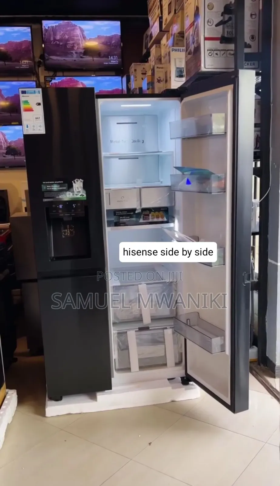 Hisense 628l Side By Side Multi-door Fridge