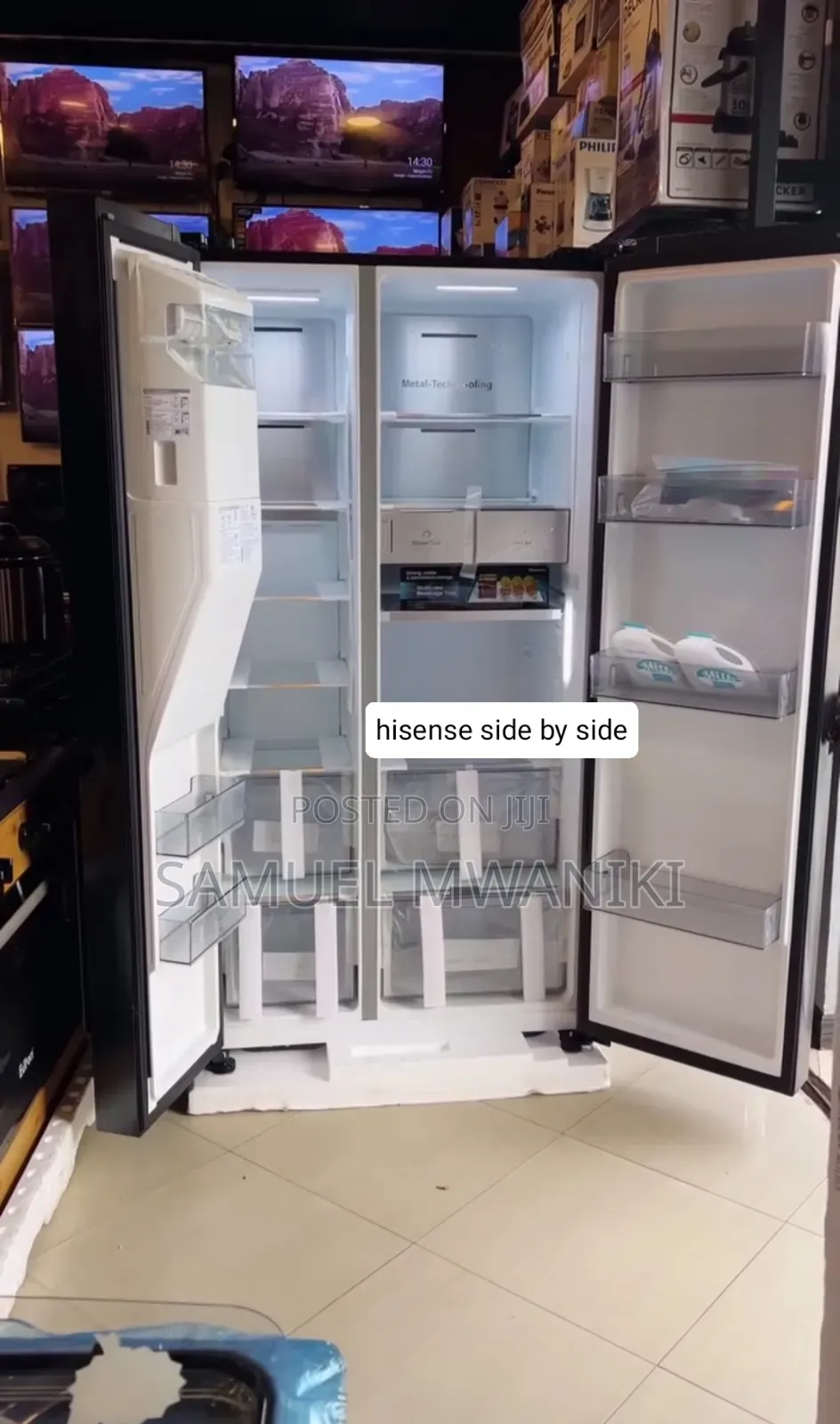 Hisense 628l Side By Side Multi-door Fridge