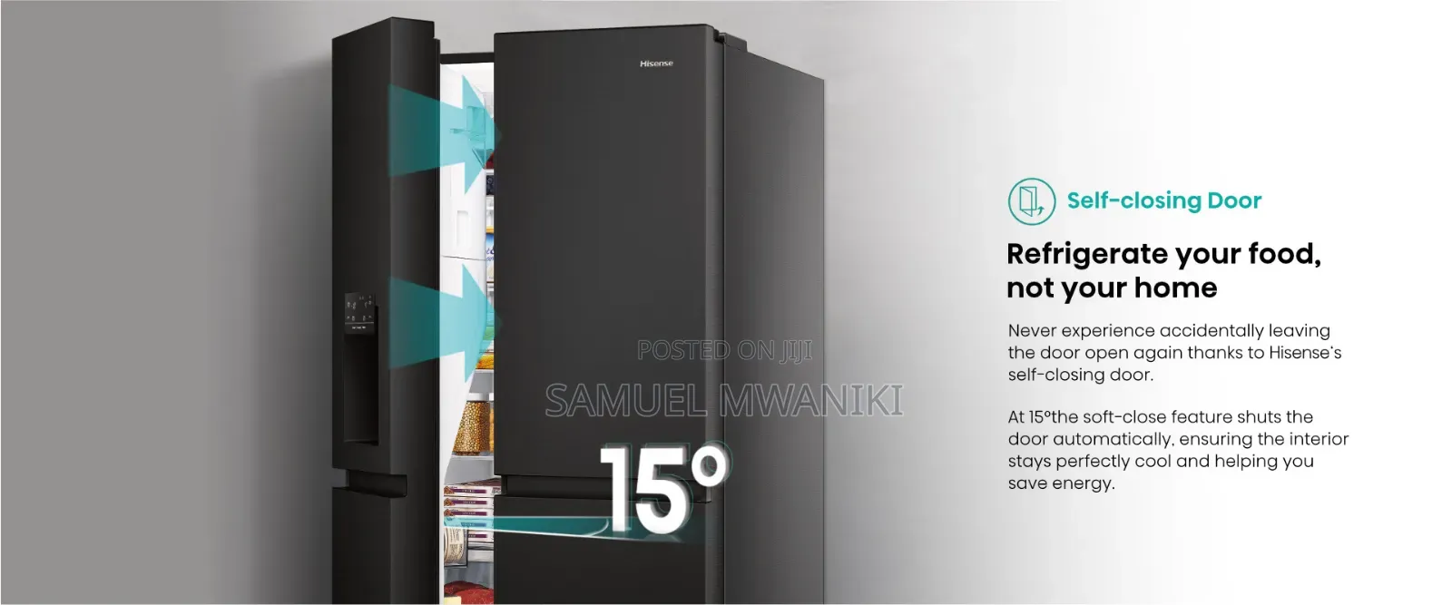 Hisense 628l Side By Side Multi-door Fridge