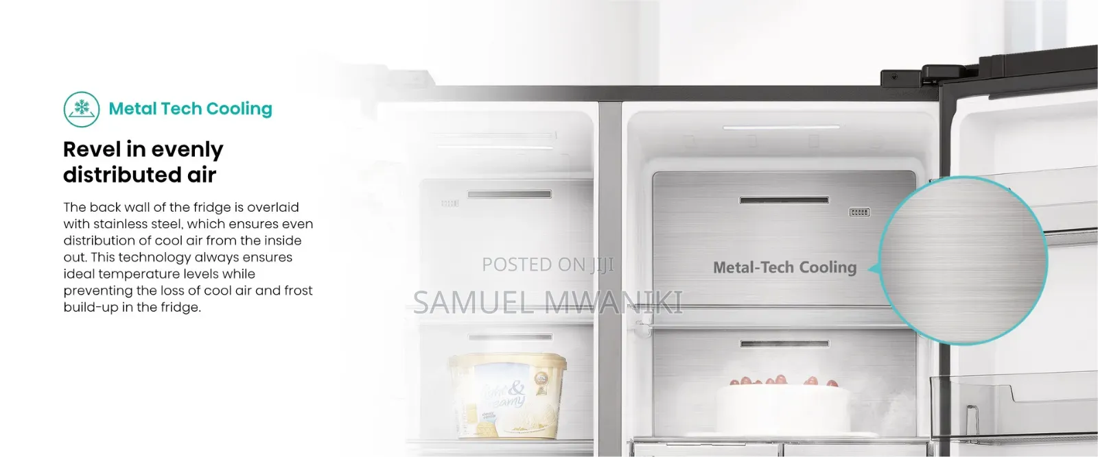 Hisense 628l Side By Side Multi-door Fridge