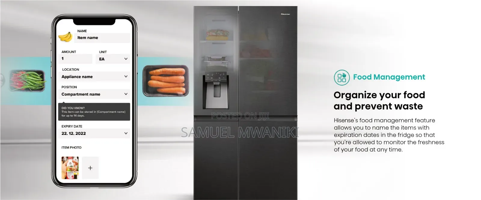 Hisense 628l Side By Side Multi-door Fridge
