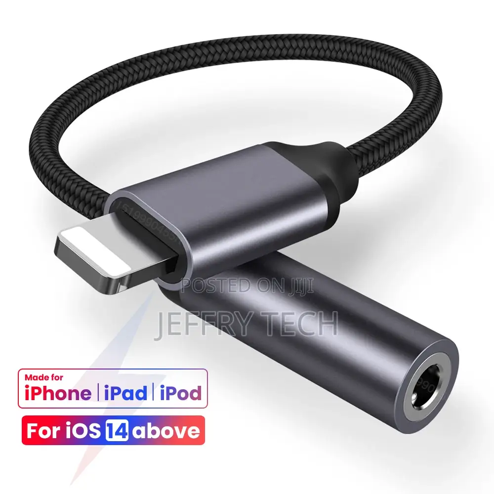8 Pin to 3.5mm Jack Aux Cable for iPhone 11 Pro 12 Male to F