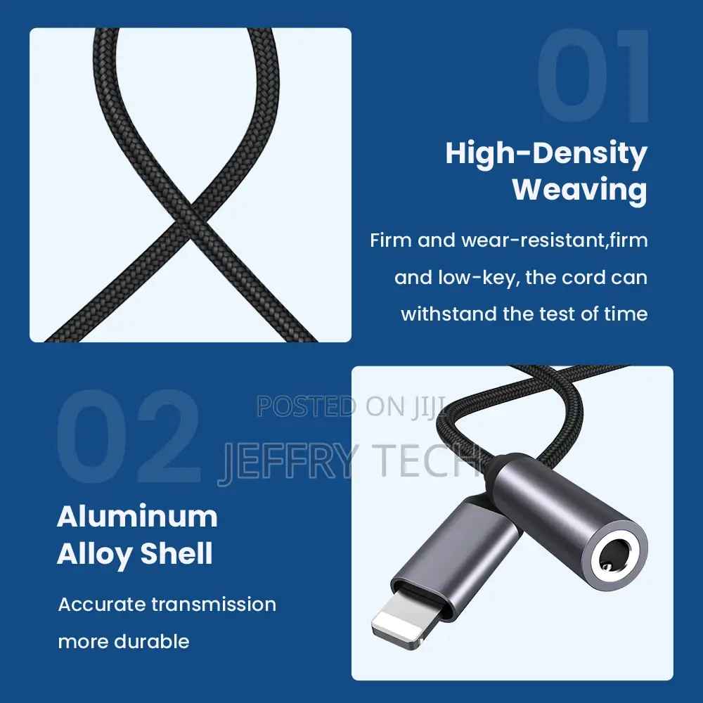 8 Pin to 3.5mm Jack Aux Cable for iPhone 11 Pro 12 Male to F