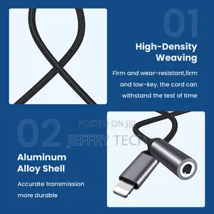 8 Pin to 3.5mm Jack Aux Cable for iPhone 11 Pro 12 Male to F
