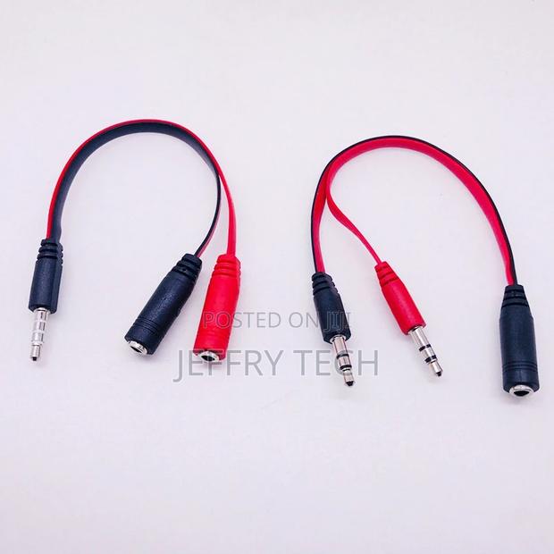 3.5 Audio Cable One Point Two Adapter Cable Computer Headset - thumbnail 3