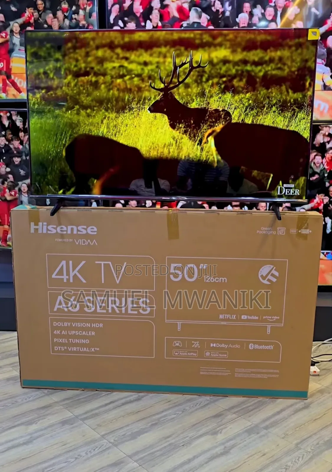 Hisense 50" A6h Uhd Smart Tv Frameless Design New 2024 Model