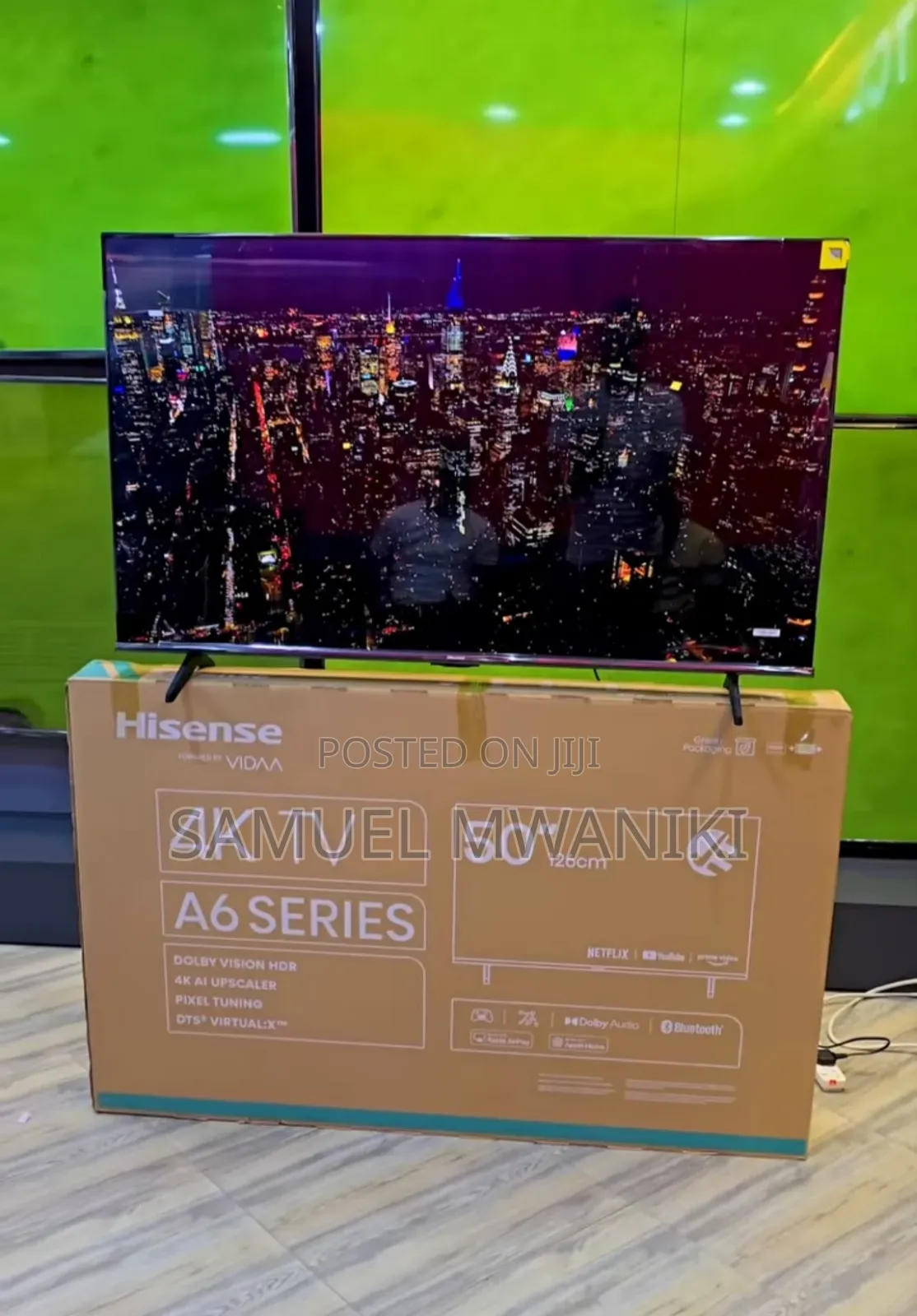 Hisense 50" A6h Uhd Smart Tv Frameless Design New 2024 Model