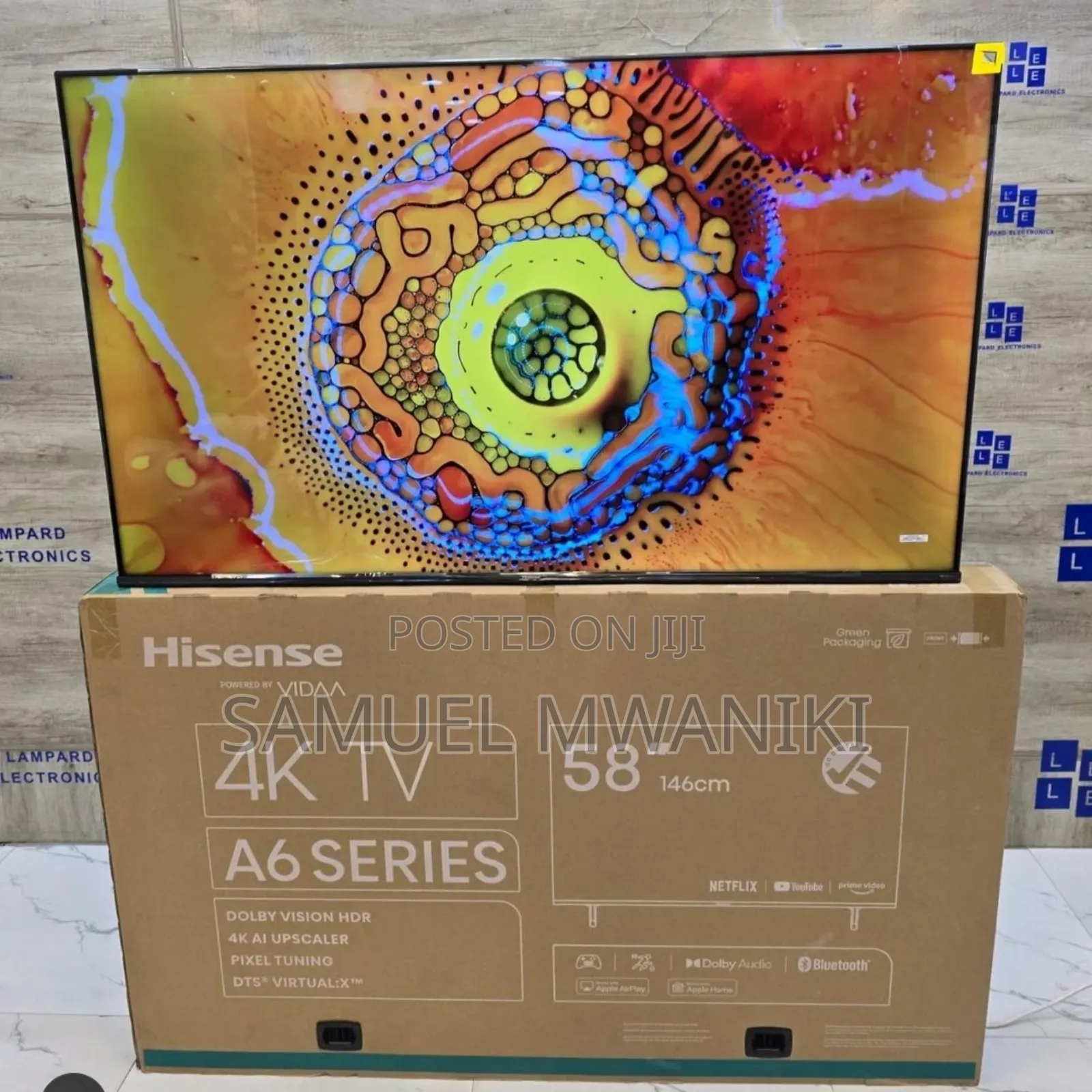 Hisense 58" Uhd Smart Tv Amazon Alexa Netflix, Youtube
