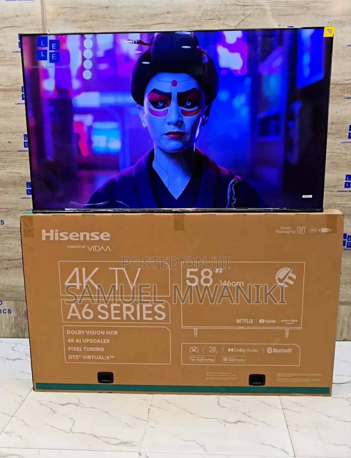 Hisense 58" Uhd Smart Tv Amazon Alexa Netflix, Youtube