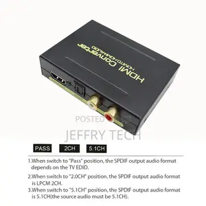 Hdmi-Compatible Audio Extractor Stereo Extractor Converter O