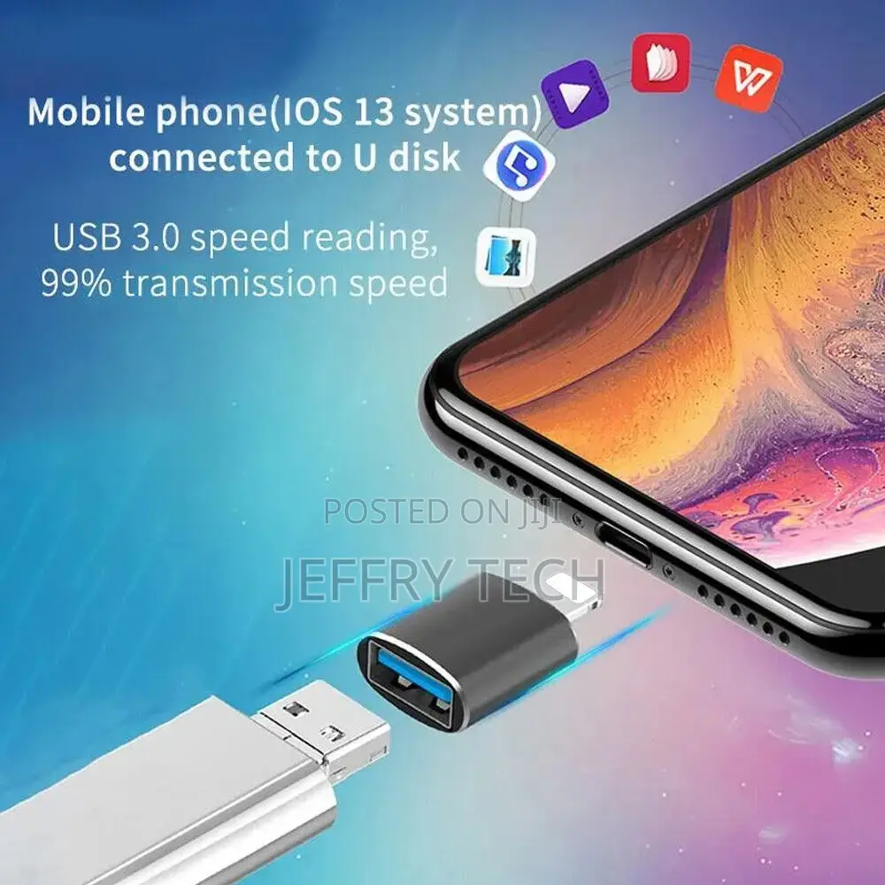 USB 3.0 OTG Adapter for IOS OTG Adapter for iPhone 14 13 12