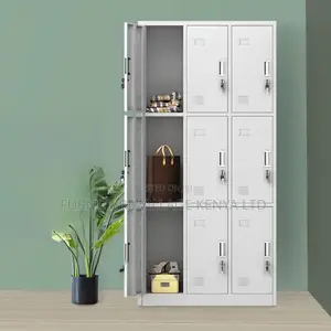 9-Locker Steel Office Staff Cabinet