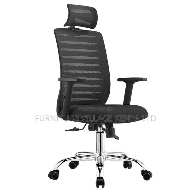 Upholstered Executive Chair With Armrest, Swivel - thumbnail 5