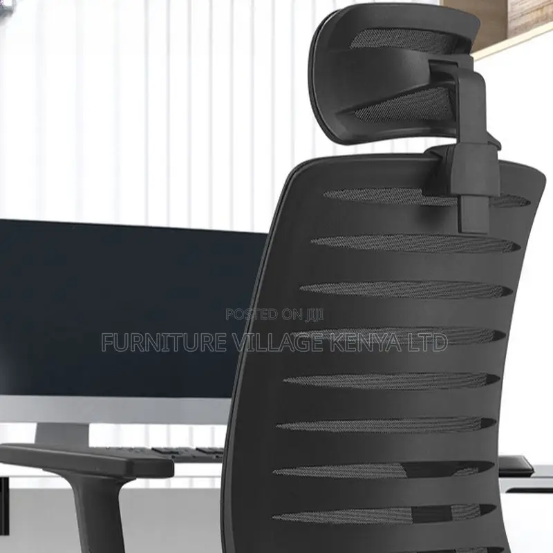 Upholstered Executive Chair With Armrest, Swivel