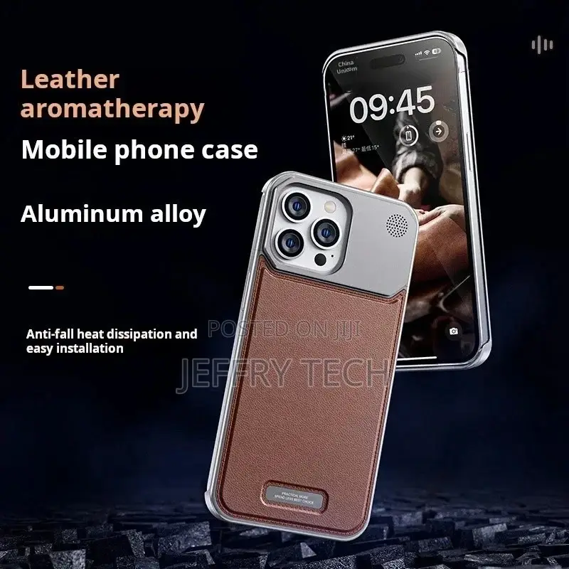 Leather Metal Phone Case for iPhone 13 14 15 Pro Max Magneti