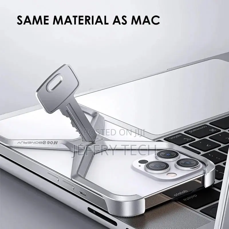 Aluminum Rimless Phone Case for iPhone 15 Pro Max Metal X T