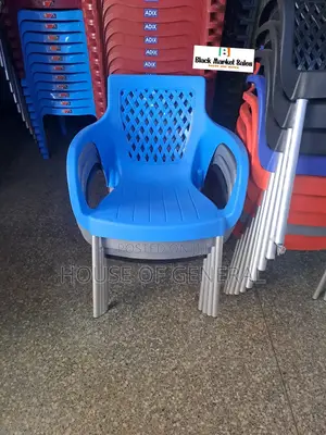 Sky Blue Plastic Chair