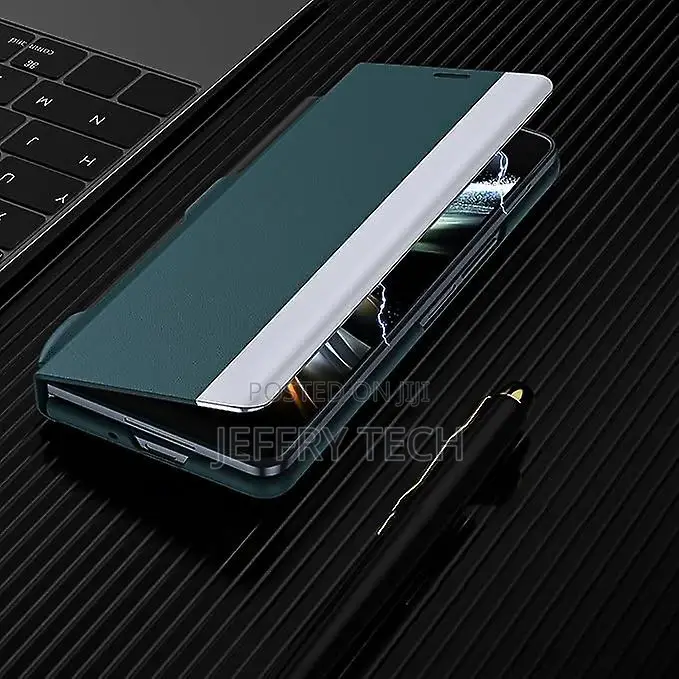 Fold 6 Electroplating Adsorption Ultra-Thin Leather Phone