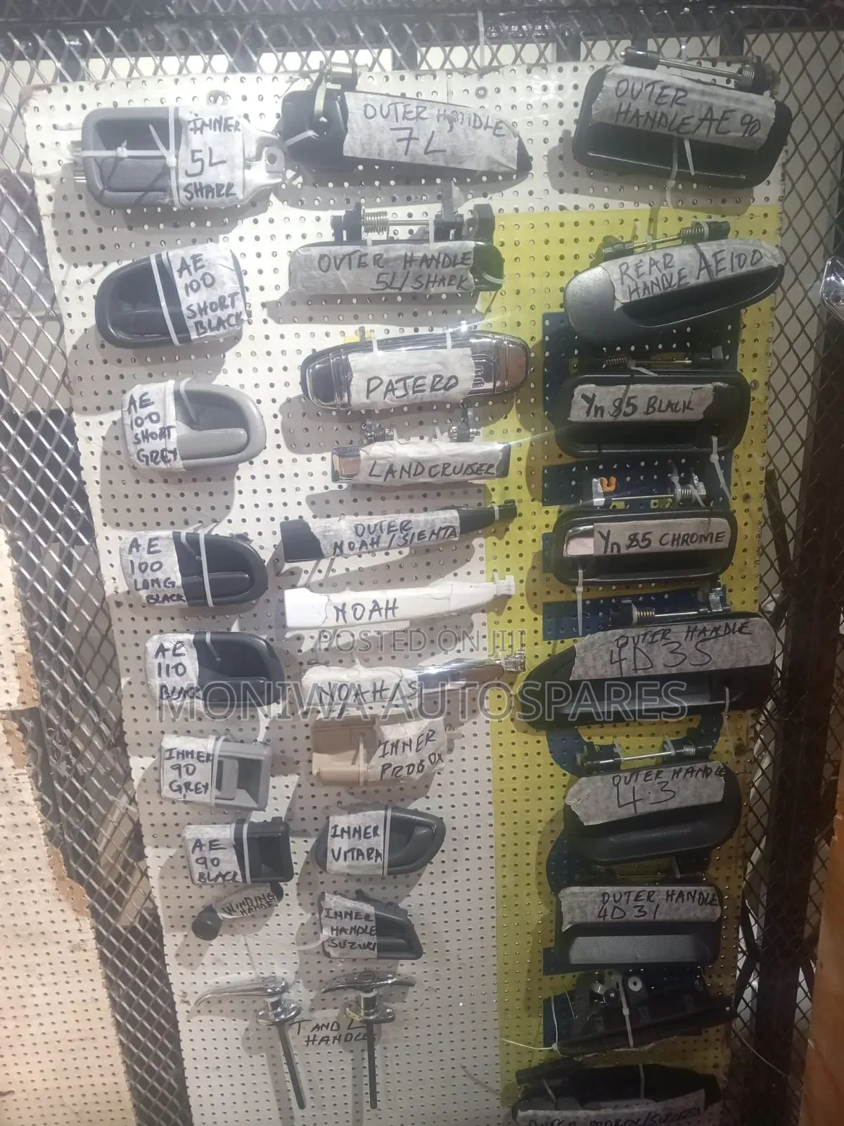 Toyota Corolla Inner and Outer Door Handles Etc